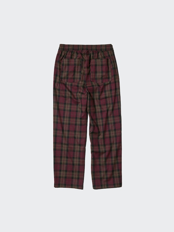 Flannel Easy Ankle Pants | Checked