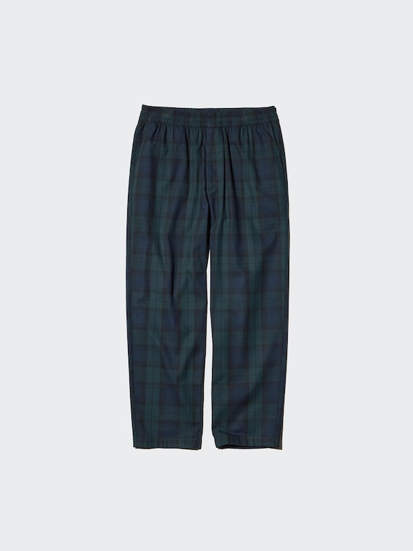 Flannel Easy Ankle Pants | Checked