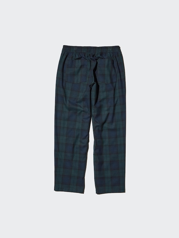 Flannel Easy Ankle Pants | Checked