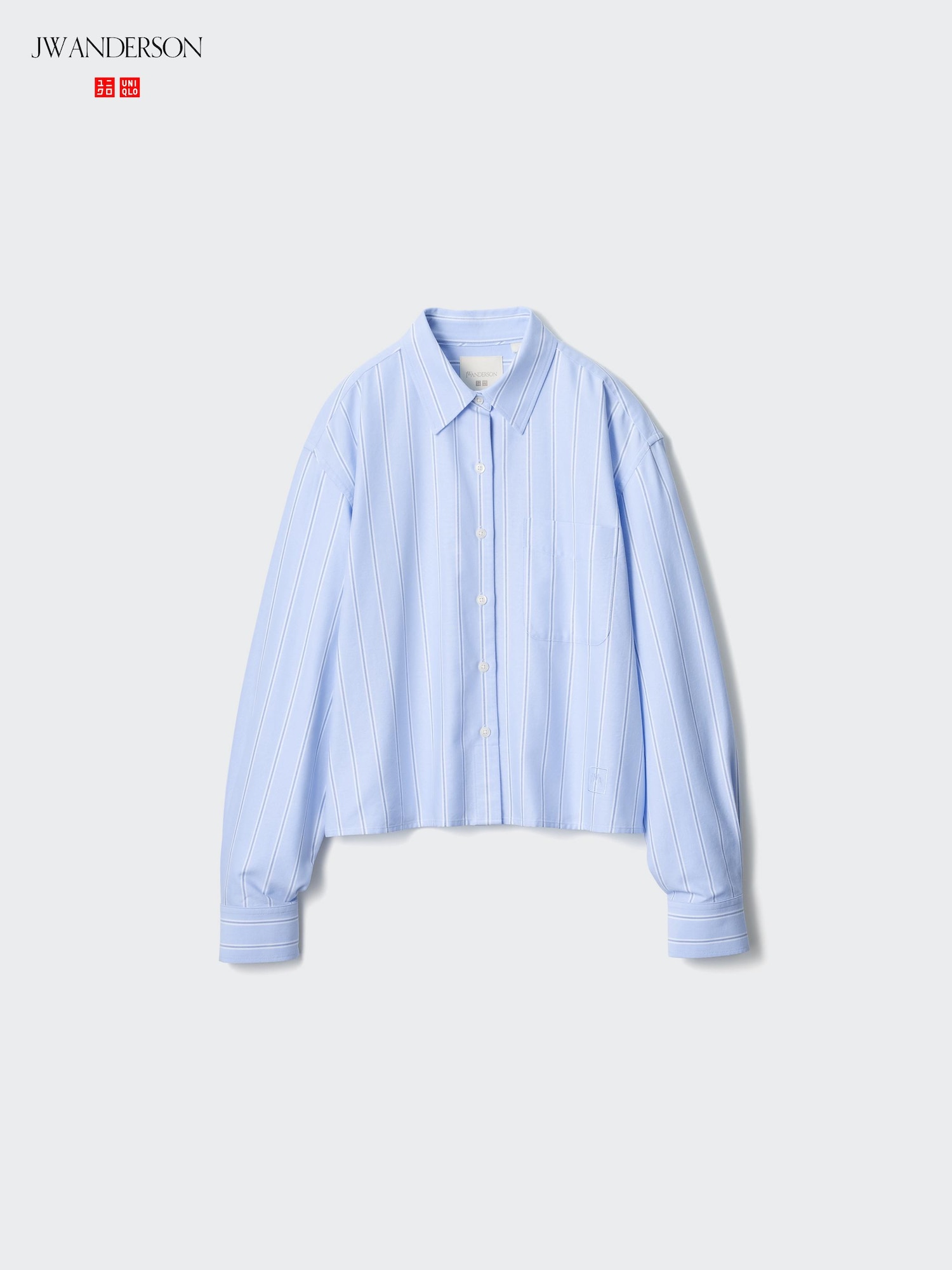  Oxford Cropped Shirt サイズ　M Women's Oxford Boxy Cropped Shirt | Striped | UNIQLO US