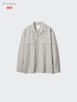 Brushed Cotton Long Sleeve Oversized Shirt