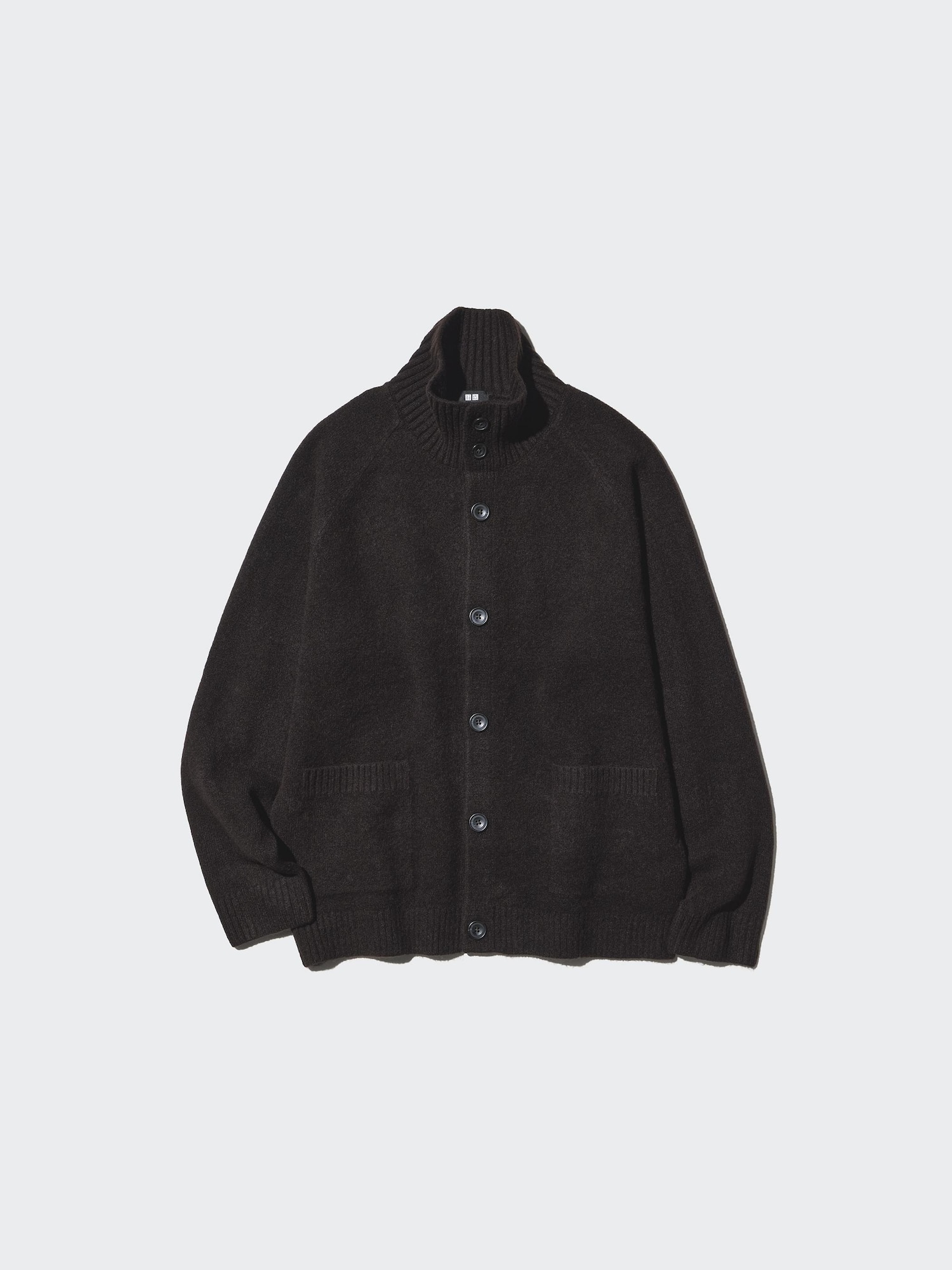 Men's Souffle Yarn Stand Collar Cardigan | UNIQLO US