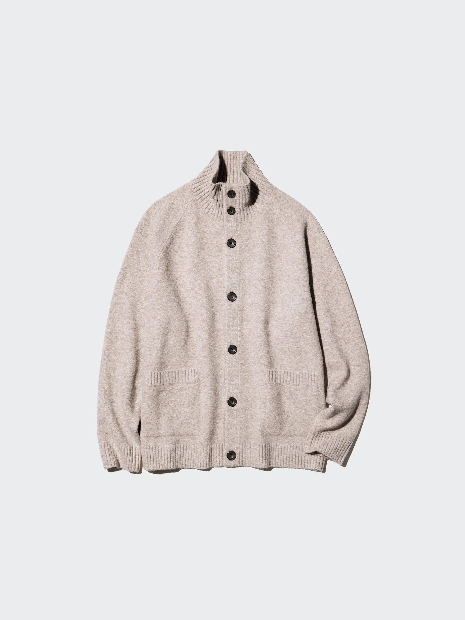 【MODERNIF】Uni Collar Knit Cardigan modernif (モダンイフ) - ユニカラーニットカーディガン / Uni