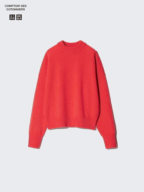 Lambswool Mock Neck Sweater