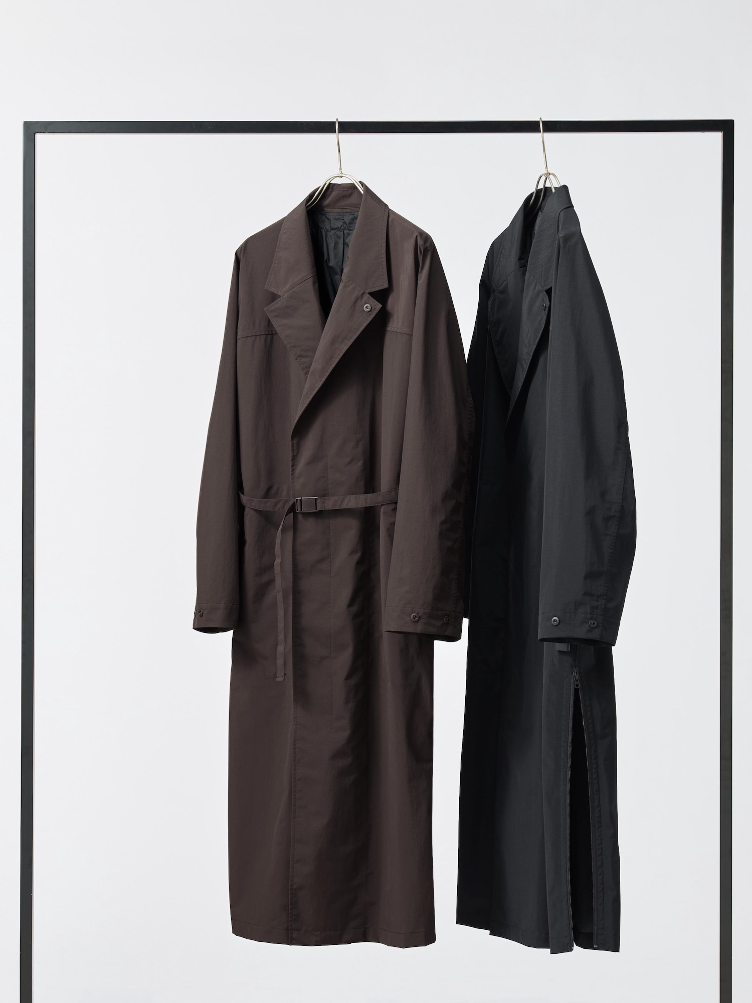 ［ゆう］Text SingleBreasted Coat Oversized Single Breasted Coat | UNIQLO US