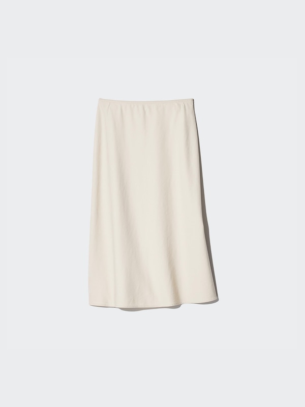 Linen Blend Skirt (Shorter)