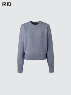 Double Faced Knit Crew Neck Jumper