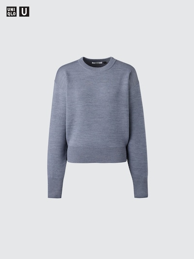 Double Faced Knit Crew Neck Jumper