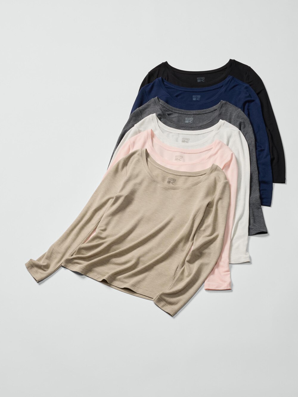 Uniqlo HEATTECH Extra Warm Cashmere Blend T-Shirt | Scoop Neck — фото 2