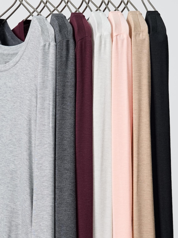 HEATTECH Extra Warm Cashmere Blend T-Shirt | Scoop Neck