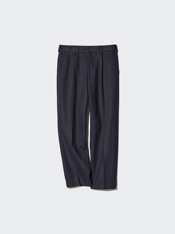 PLEATED WIDE PANTS | BRUSHED JERSEY