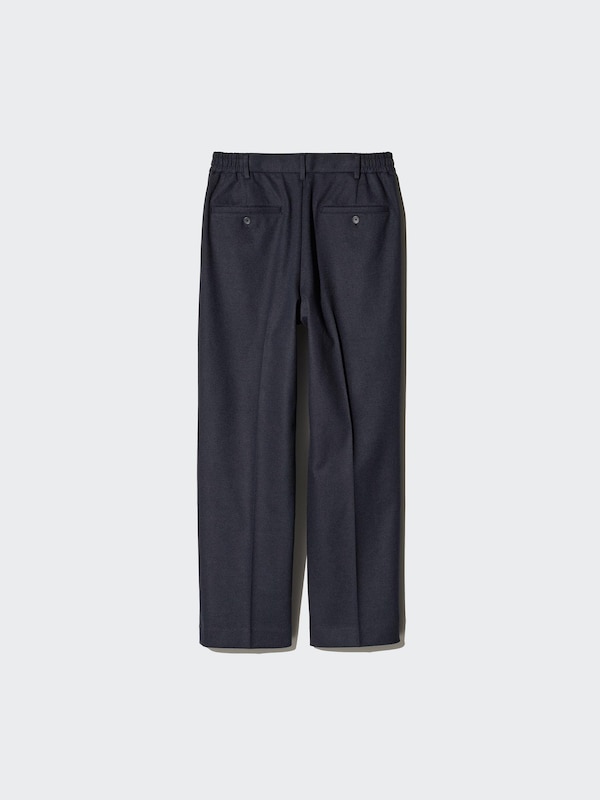 PLEATED WIDE PANTS | BRUSHED JERSEY