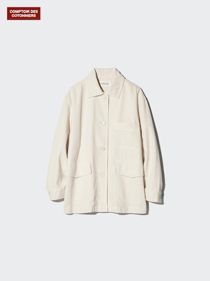 Cotton Denim Oversized Jacket