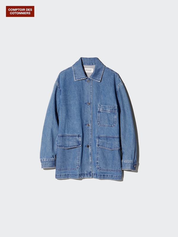 Cotton Denim Oversized Jacket