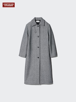Wool Blend Long Coat