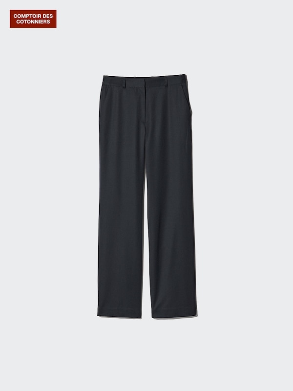 Wool Straight Trousers