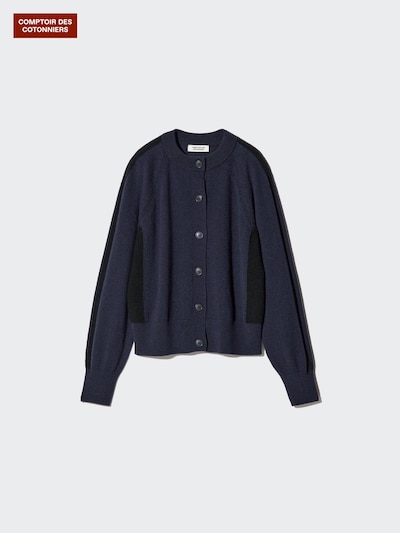 100% Cashmere Crew Neck Cardigan