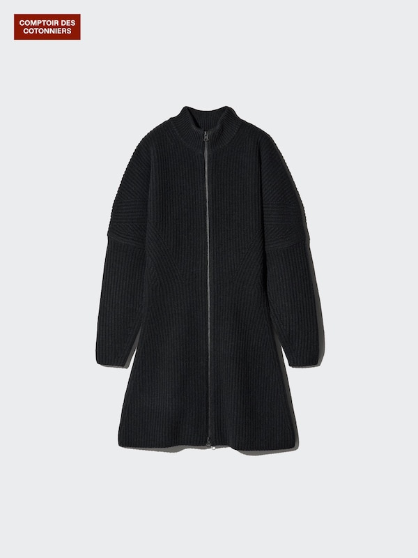 Lambswool Zip Midi Dress