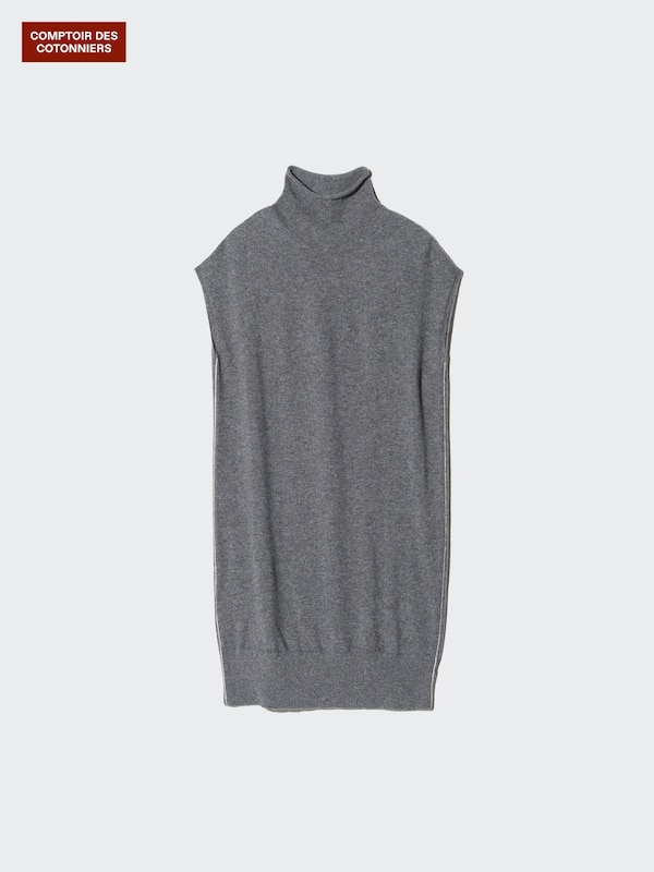 100% Cashmere Sleeveless Midi Dress
