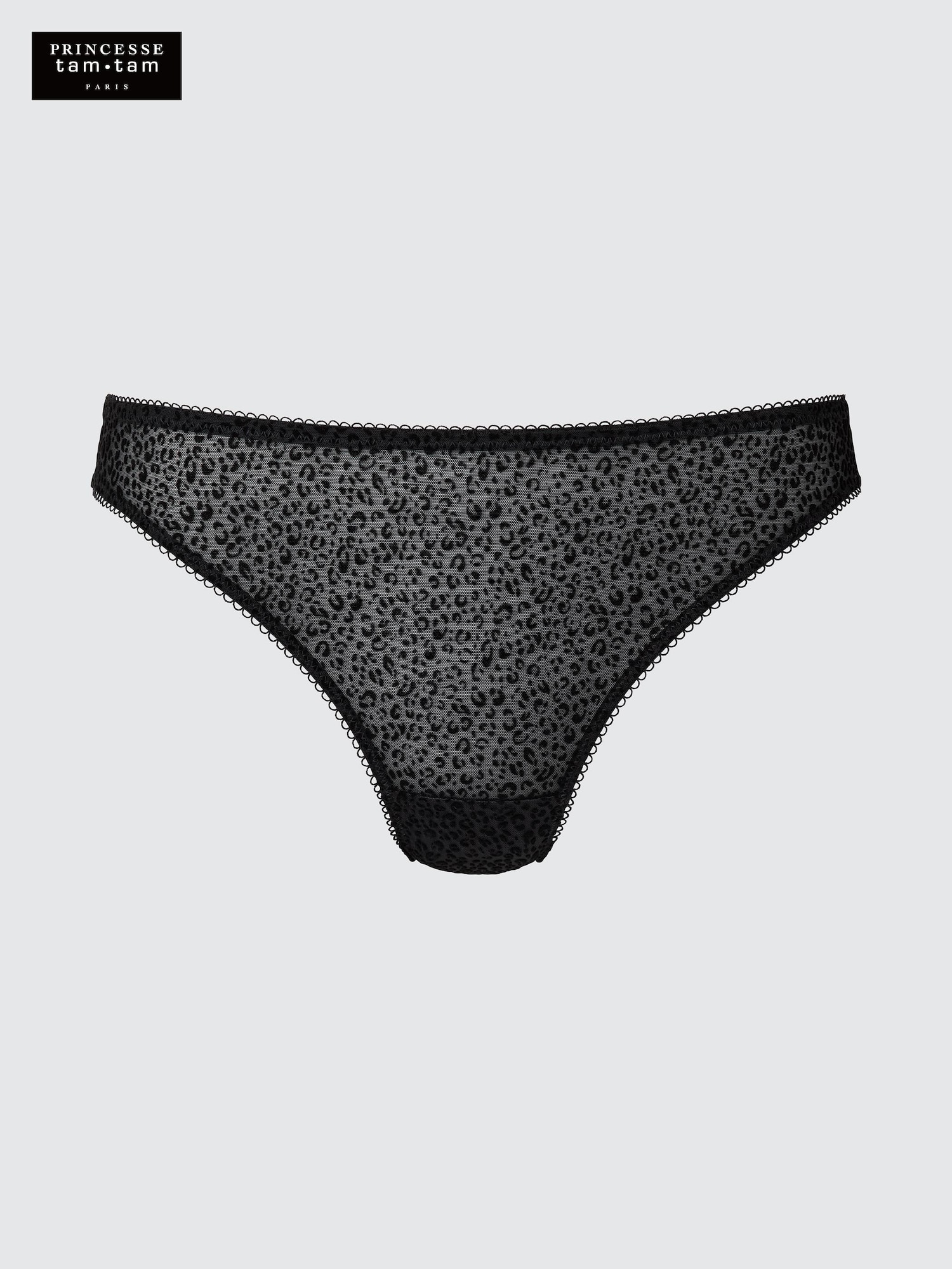 File Flok Baskılı Slip Külot