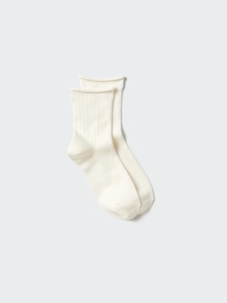 HEATTECH Ribbed Cuff Roll Socks