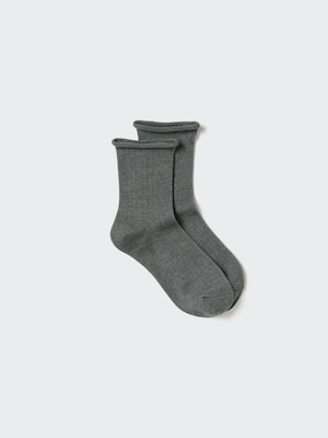 HEATTECH Ribbed Cuff Roll Socks