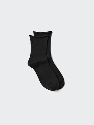 HEATTECH Socks Ribbed Cuff Roll