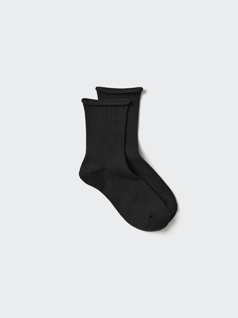 Носки HEATTECH Roll, в рубчик — Uniqlo