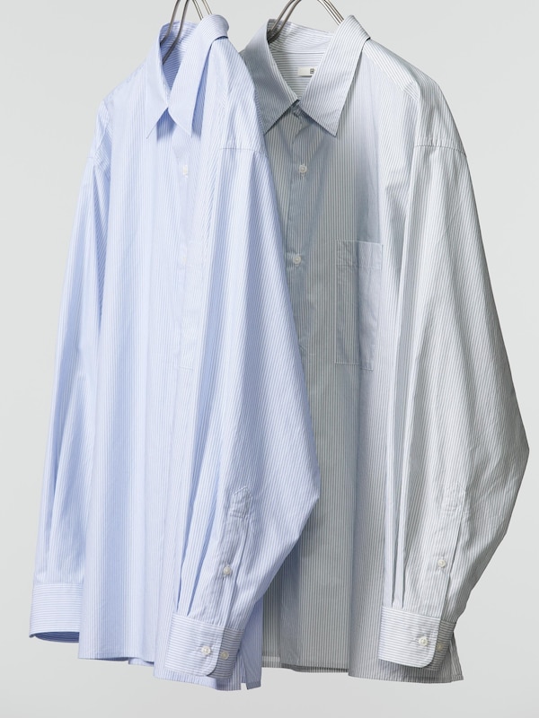 Broadcloth Oversized Shirt | Striped