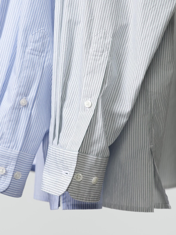 Broadcloth Oversized Shirt | Striped