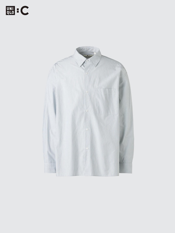 Broadcloth Oversized Shirt | Striped