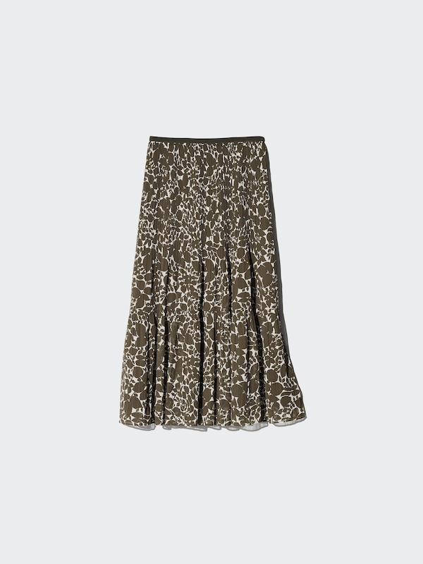 Chiffon Tiered Skirt | Printed