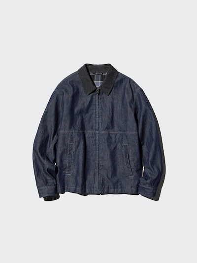 Zip-Up Short Blouson | Denim