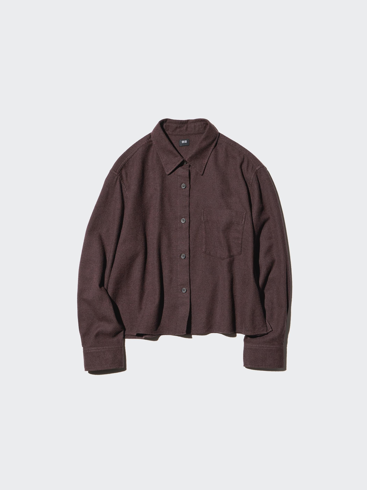 Flannel Boxy Cropped Shirt | UNIQLO US