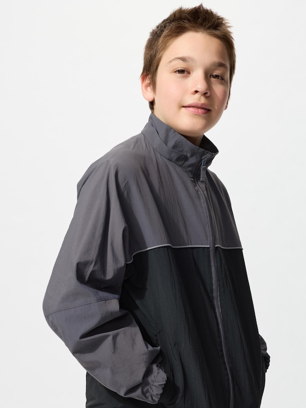 Pocketable UV Protection Parka | Color Block