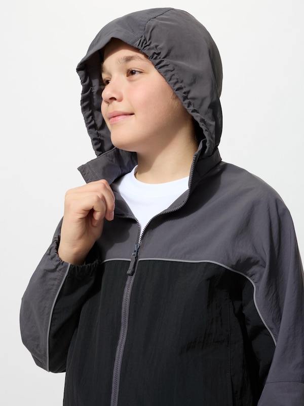 Pocketable UV Protection Parka | Color Block