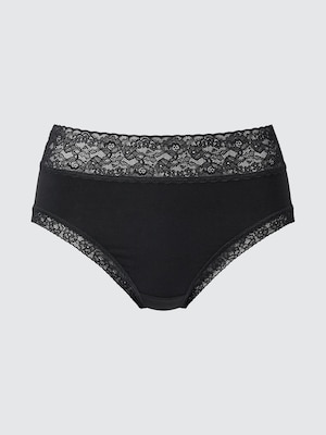 Lace High Rise Briefs