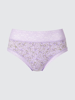 Lace High Rise Briefs | Printed