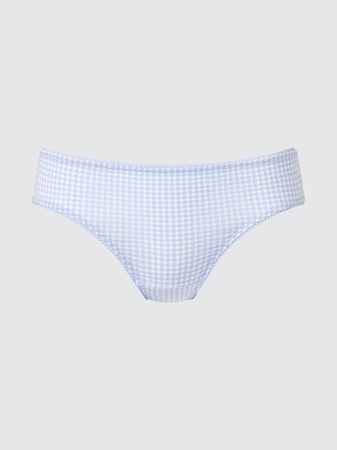 Uniqlo - Culotte (Taille Mi-Haute, Vichy) - Bleu - M