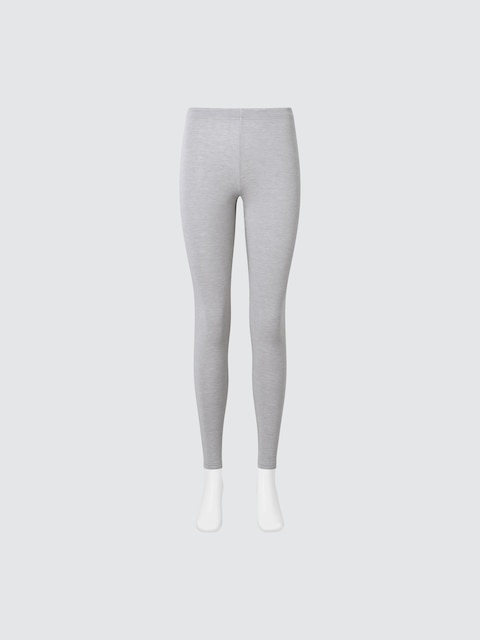Uniqlo - Heattech Ultracálido Leggings Térmicos - L Gris Mujer