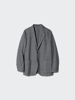 Brushed Jersey Jacket | Herringbone