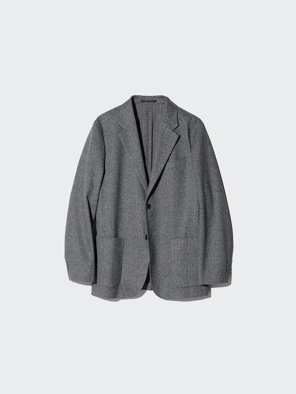 Brushed Jersey Jacket | Herringbone