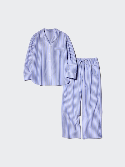 Cotton Pyjamas (Stripe, Long Sleeve)
