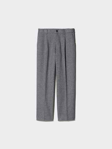 Pleated Wide Trousers (Herringbone)