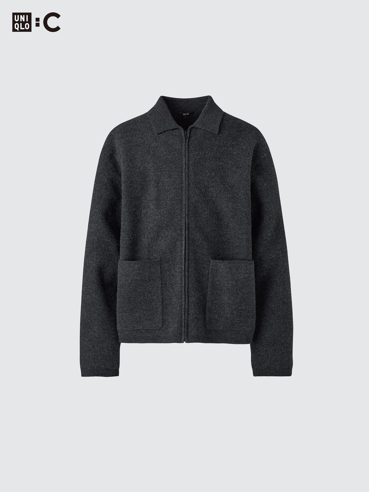 ユニクロ　C ニットジャケット XL ダークグレー UNIQLO:CニットジャケットXL/DARK GLAY - メルカリ