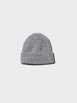 HEATTECH MARLED YARN RIBBED BEANIE