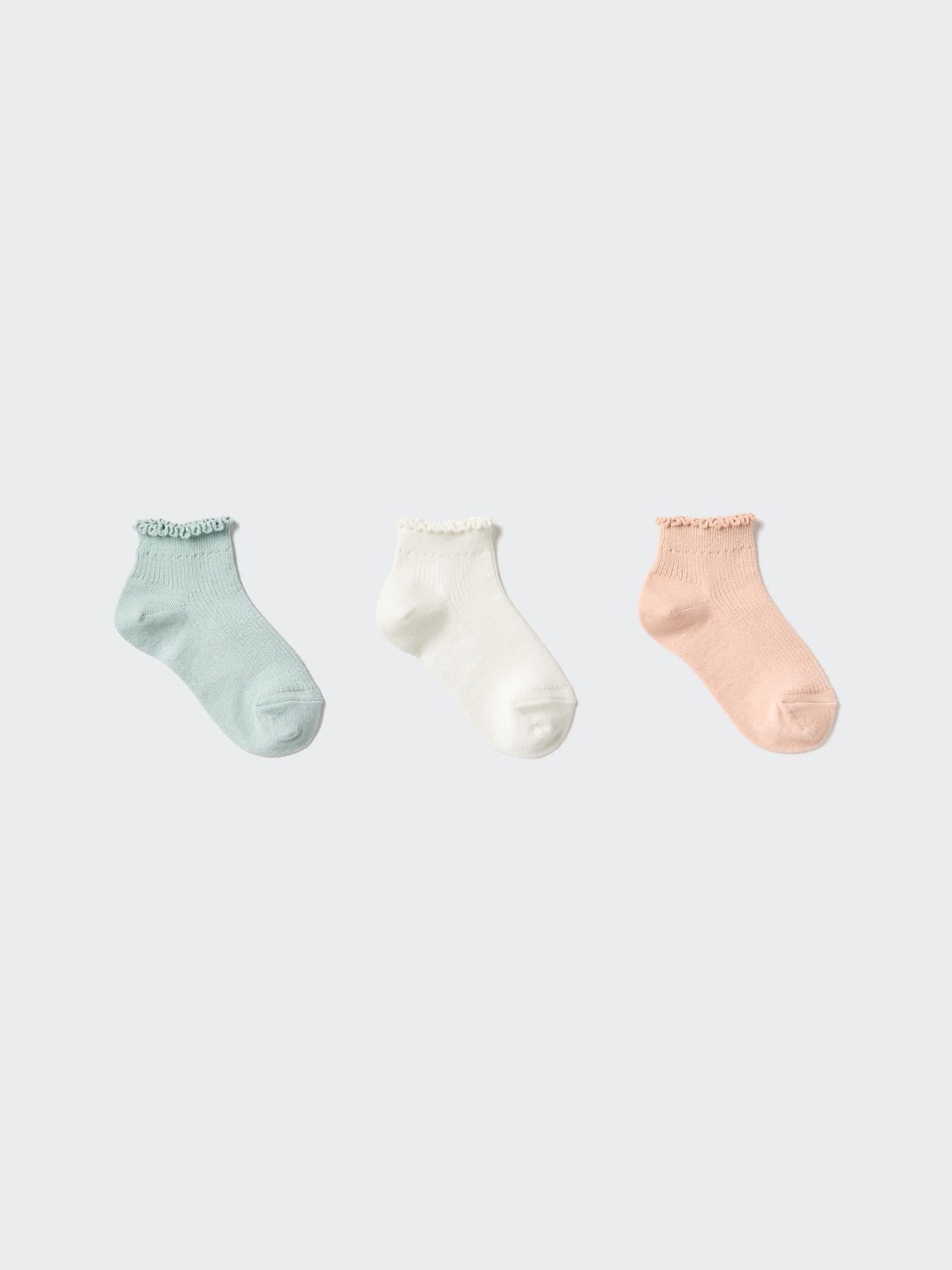 SHORT FRILLED SOCKS 3 PAIRS