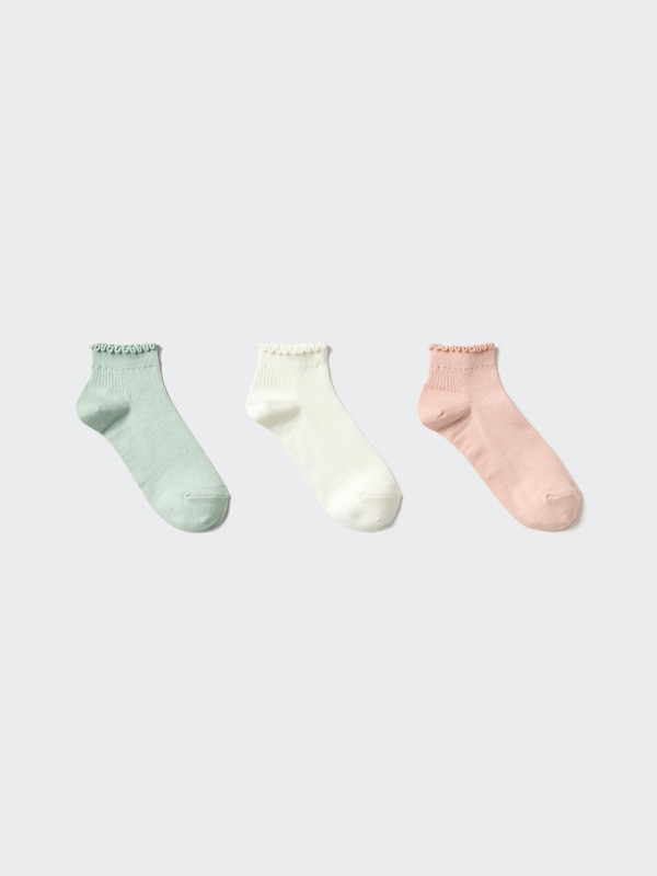 Short Socks (3 Pairs, Frill)