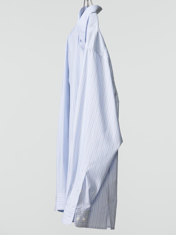 Broadcloth Oversized Shirt | Striped