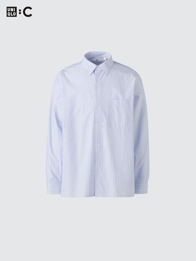 Broadcloth Oversized Shirt | Striped